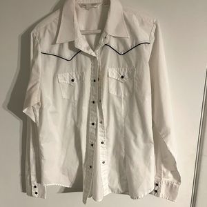 Women’s White Western Shirt